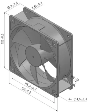 Double Ball Bearing, 12038, 12V, Axial - detail 2