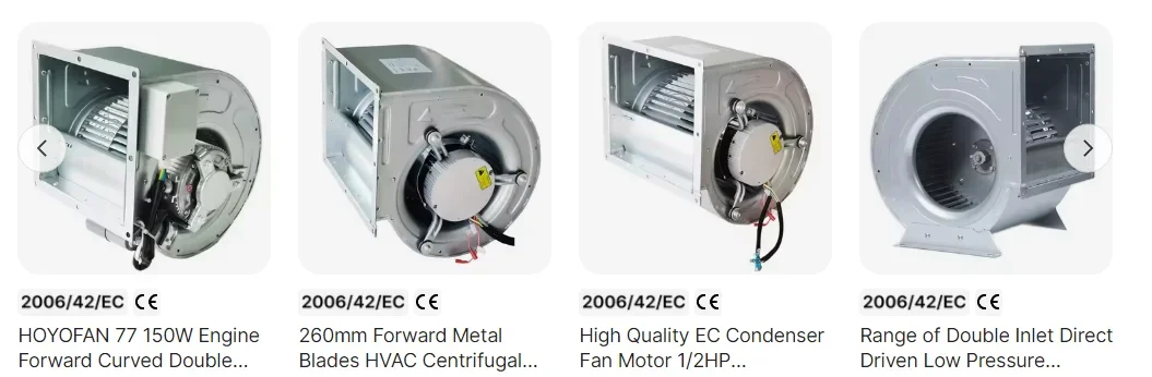 Double Inlet Centrifugal Fan, 220V, 1250rpm, 2000M3H - detail 12
