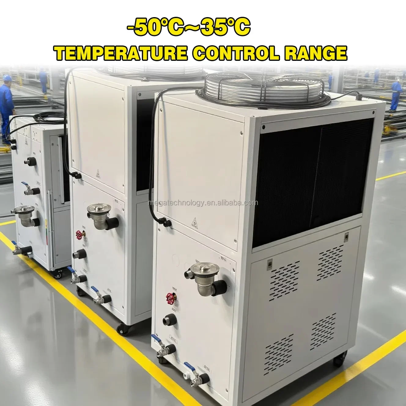 Cooled Industrial Water Chiller, R134A/R410A, 50~35C - detail 8
