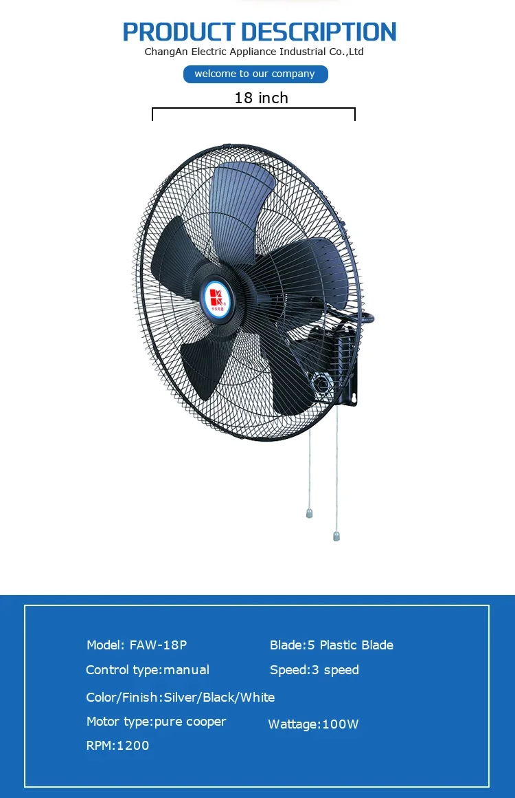Air Cooling Fan, 100W, Plastic - detail 4