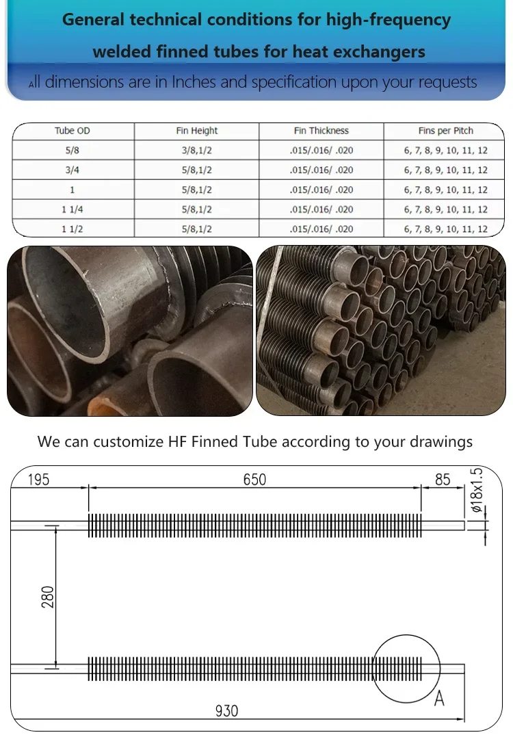 Finned Tube Heat Exchanger, Stainless, Steel - detail 20