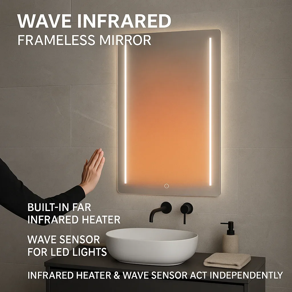 Infrared Bathroom Heater, 450Watt, Solar, Wall - detail 18