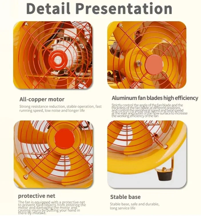 Axial Flow Fan, 600mm, Explosion-Proof, Portable - detail 12