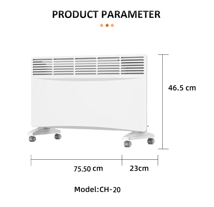 Portable Metal Convection Heater, 500 W - detail 18