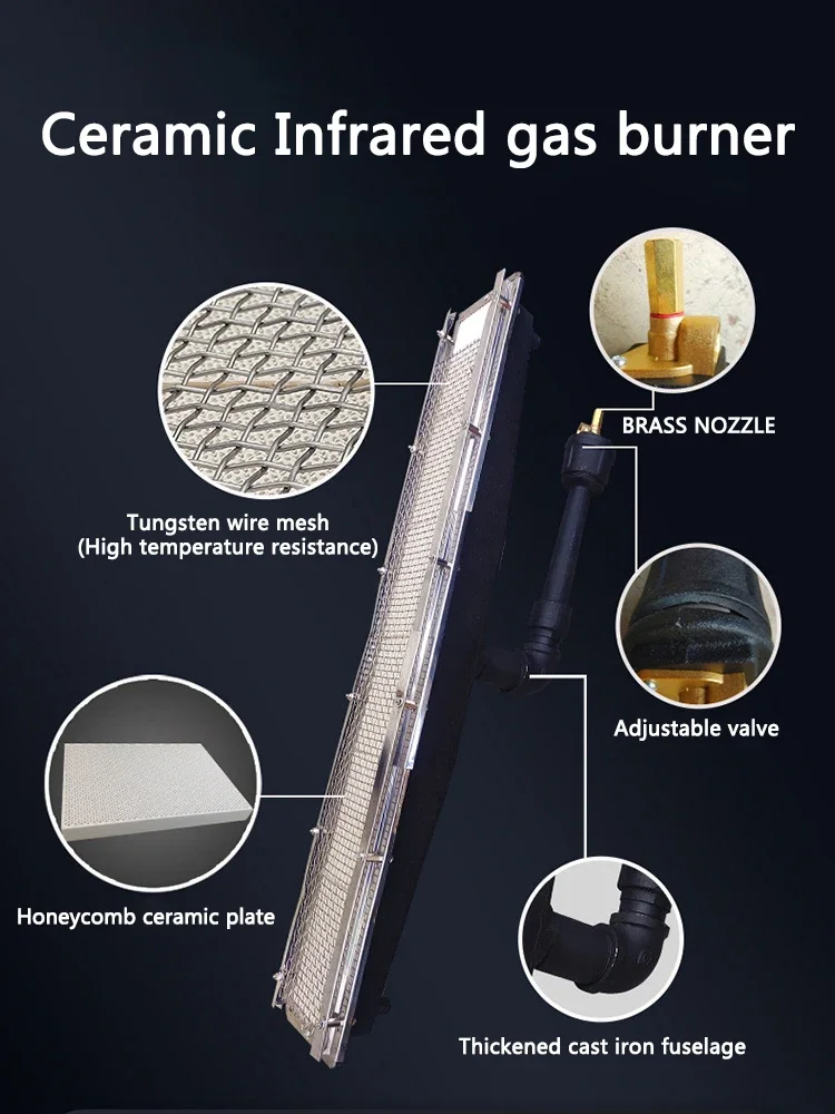 Burner Infrared Gas Stove, Stainless, Steel - detail 4
