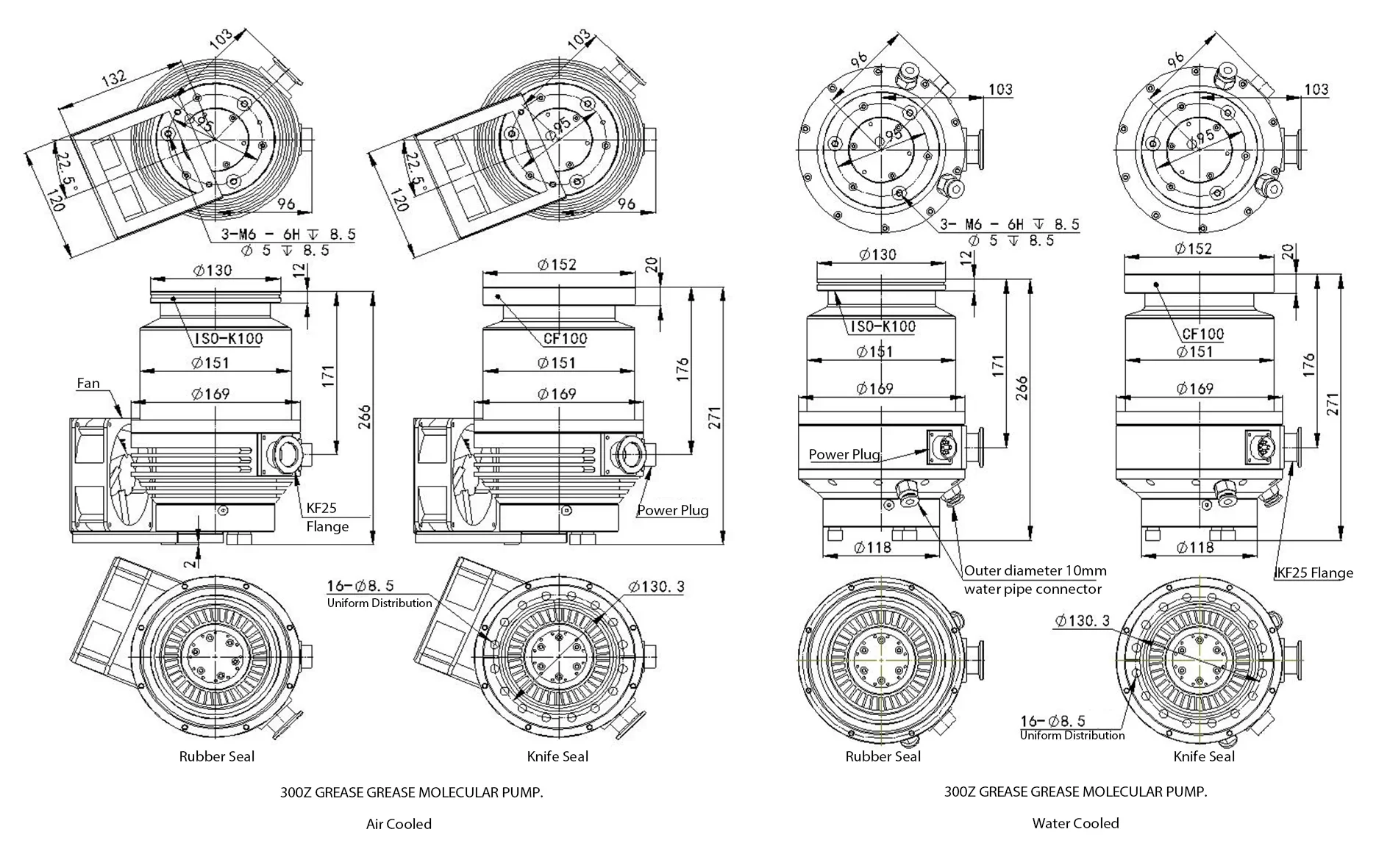 Molecular Turbomolecular Vacuum Pump, 300L/S, GWFB-300Z, 700 - detail 18