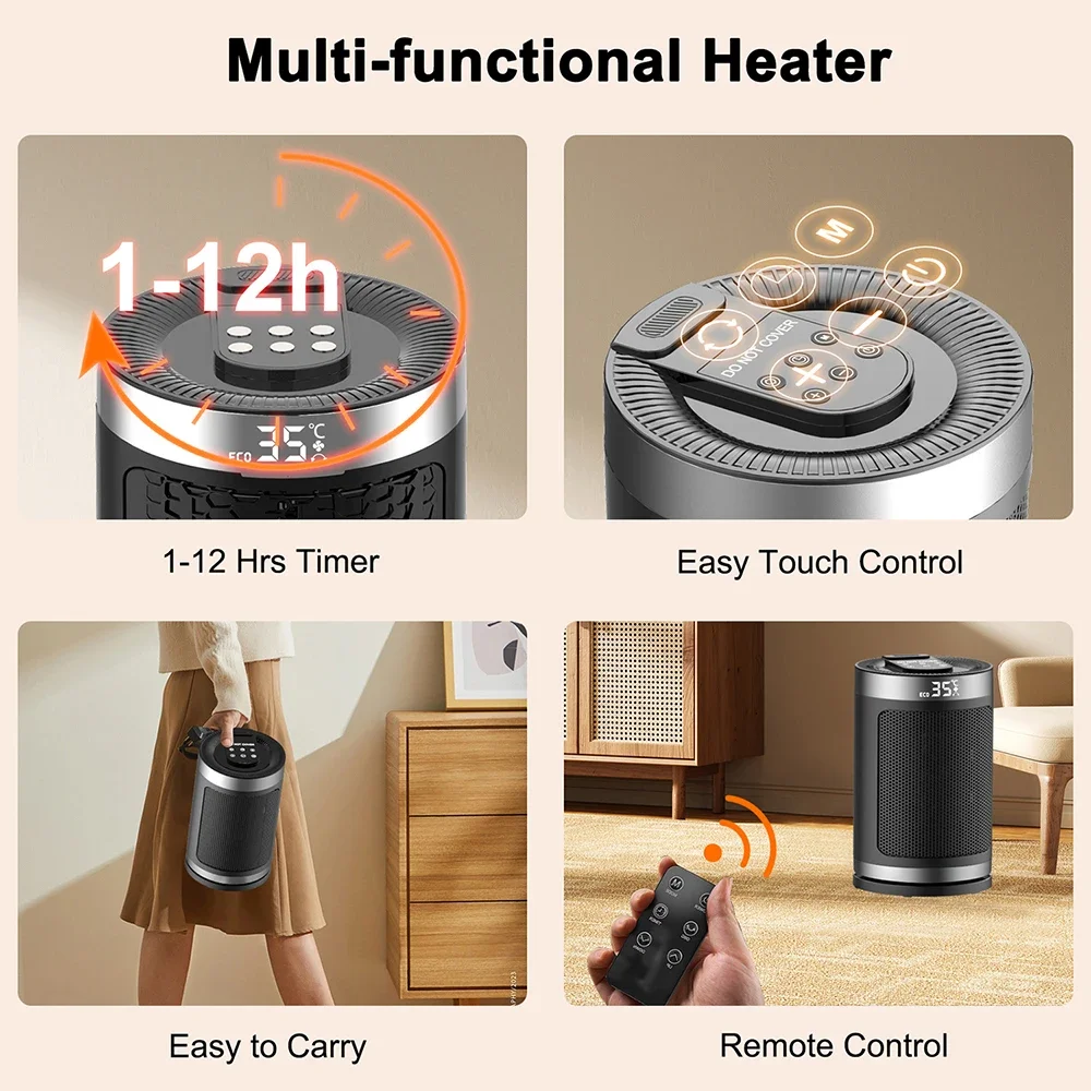 Room Ptc Heater, Electric, Plastic - detail 40