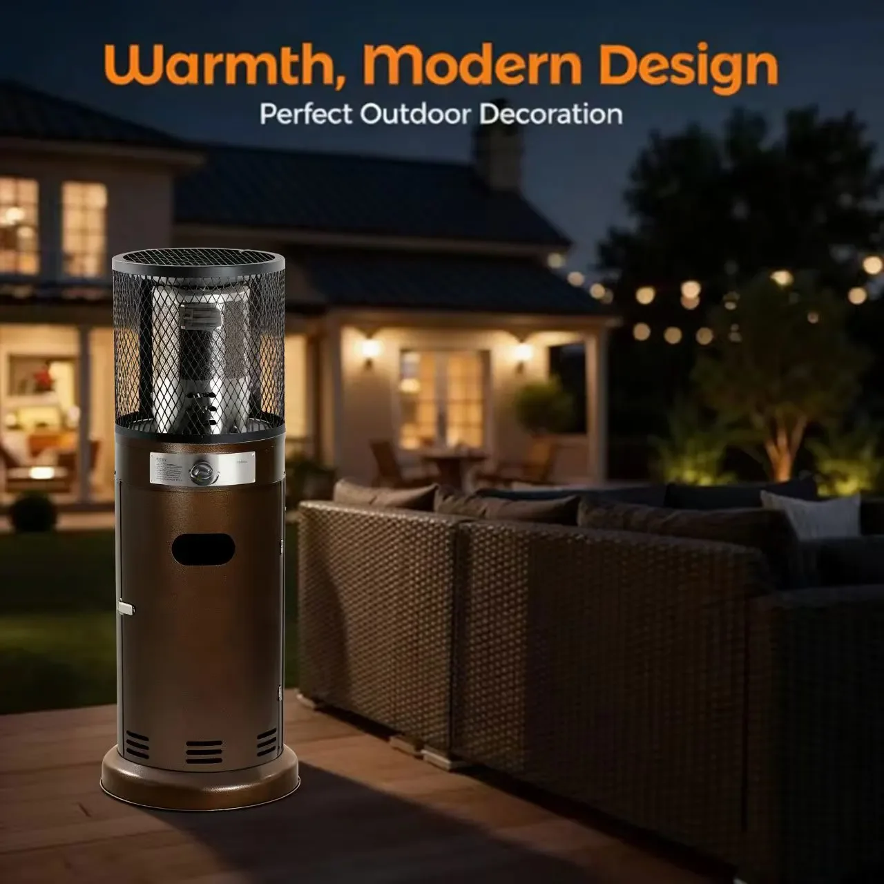 Patio Heater, Portable, Steel, 11kW - detail 22