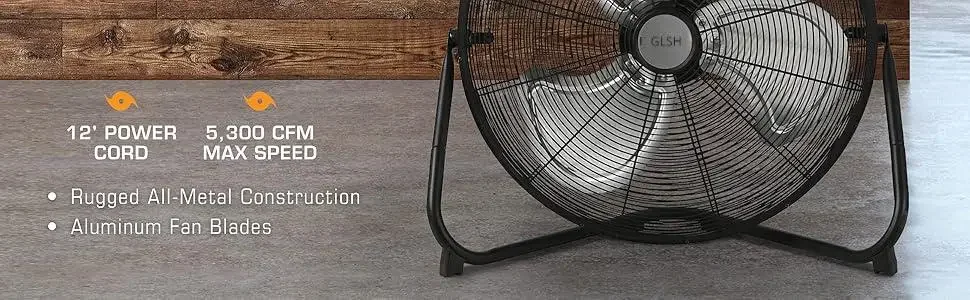 Velocity Large Industrial Fan, 8-24, 3-Speed - detail 8