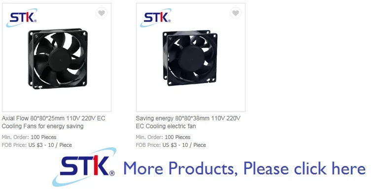 Electric Cooling Fan, Axial, 80*80*38mm, 110V, Cast - detail 6