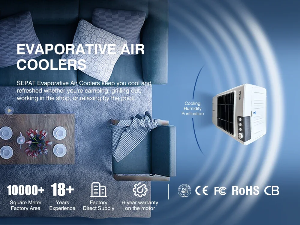 Evaporative Air Cooler, Portable, 230V, 30L - detail 2