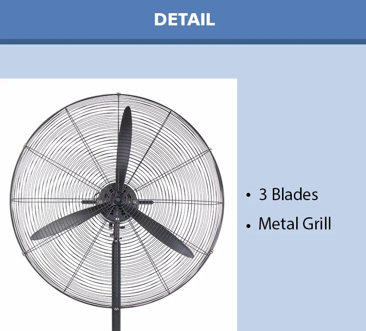 Pedestal Fan, 320W, Metal - detail 8