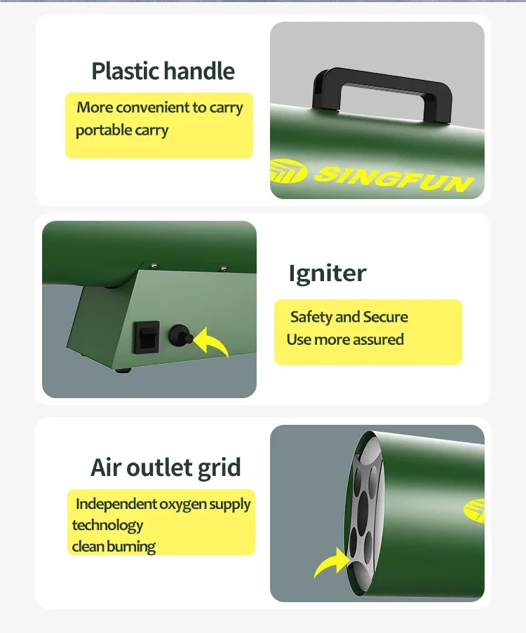 Propanelpg Industrial Gas Fan, SINGFUN, 30KW - detail 6