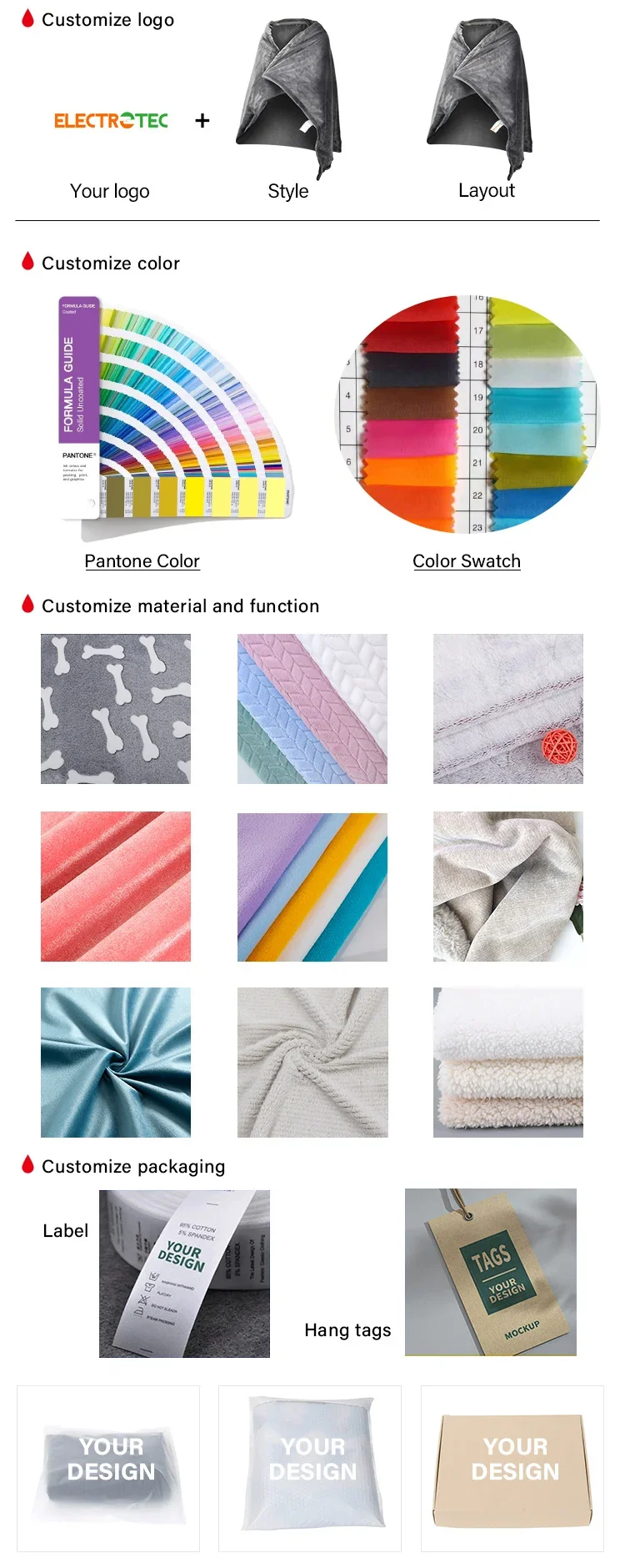 Electric Heating Wearable Blanket, Portable, 5V, USB - detail 24