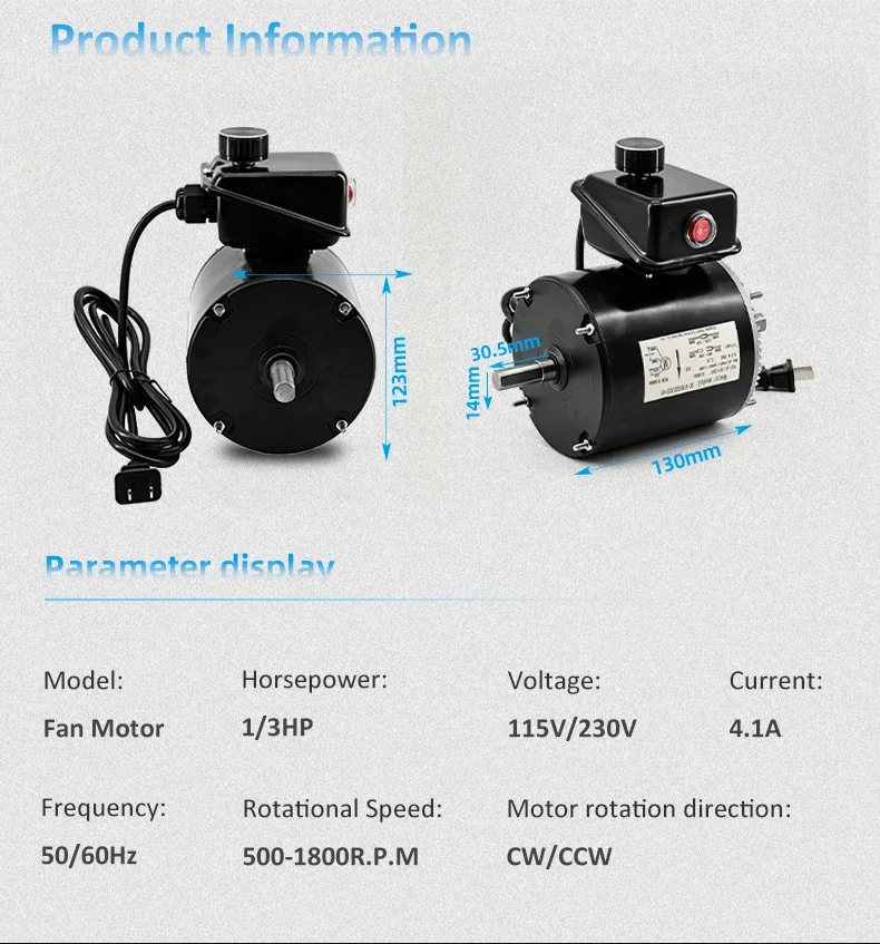 Fan, 115V/230V, 1/3HP - detail 16