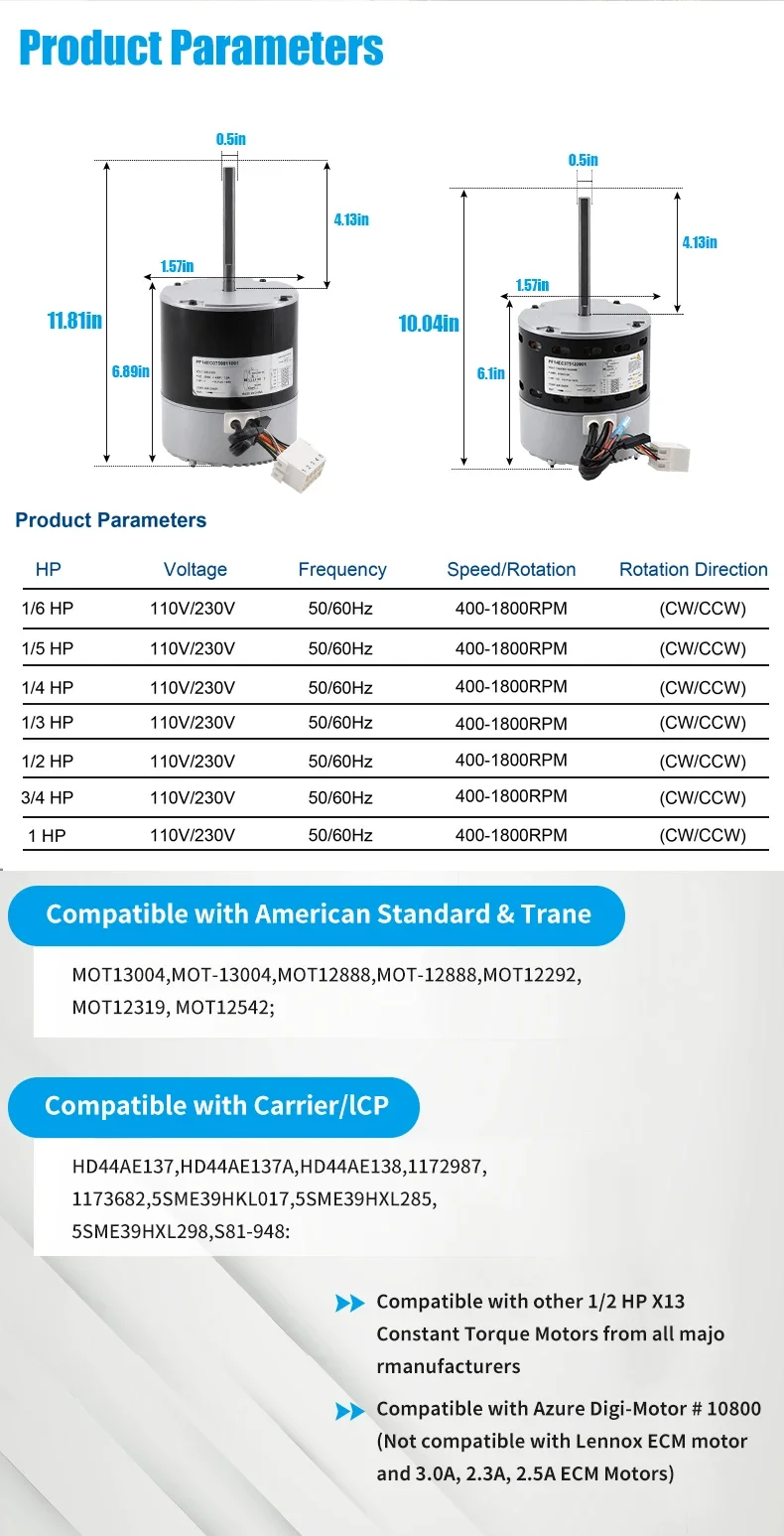 Industrial Fan, 1HP, Brushless, ECM, 110/230V - detail 18