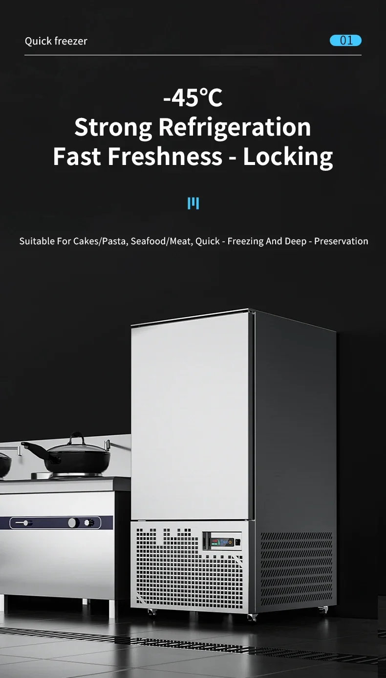 Blast Freezer, 10-Tray, Stainless, Steel - detail 2