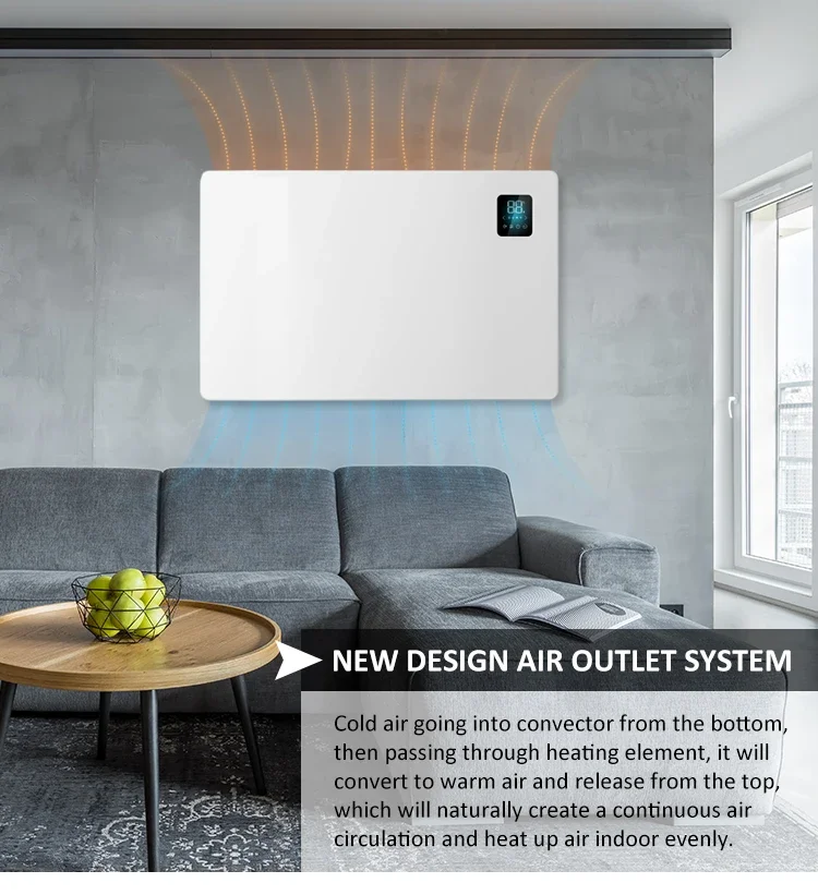 Metal Convector Panel, 1000W, 2000W, Wall - detail 8