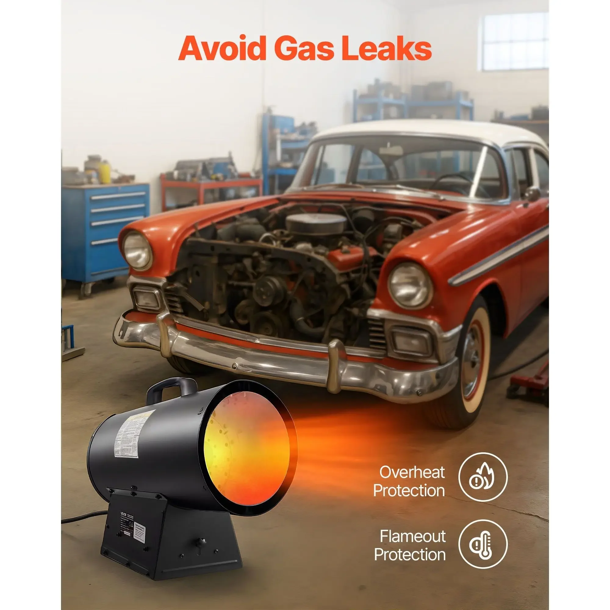 Forced Air Propane Heater, Portable, 100000BTU - detail 6