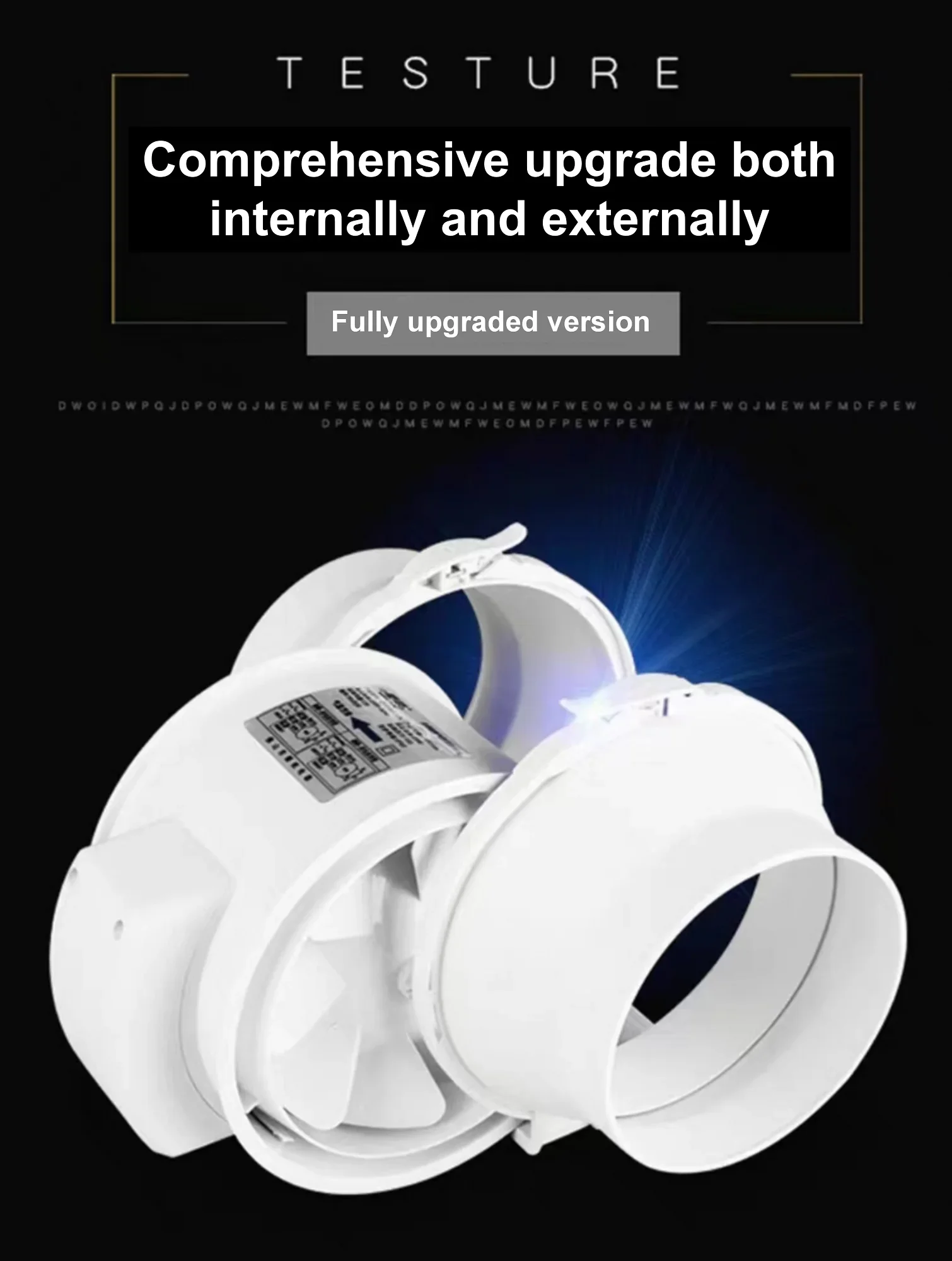 Upgraded High-quality Whole-house Fan, Plastic, 220v, 29 - detail 10