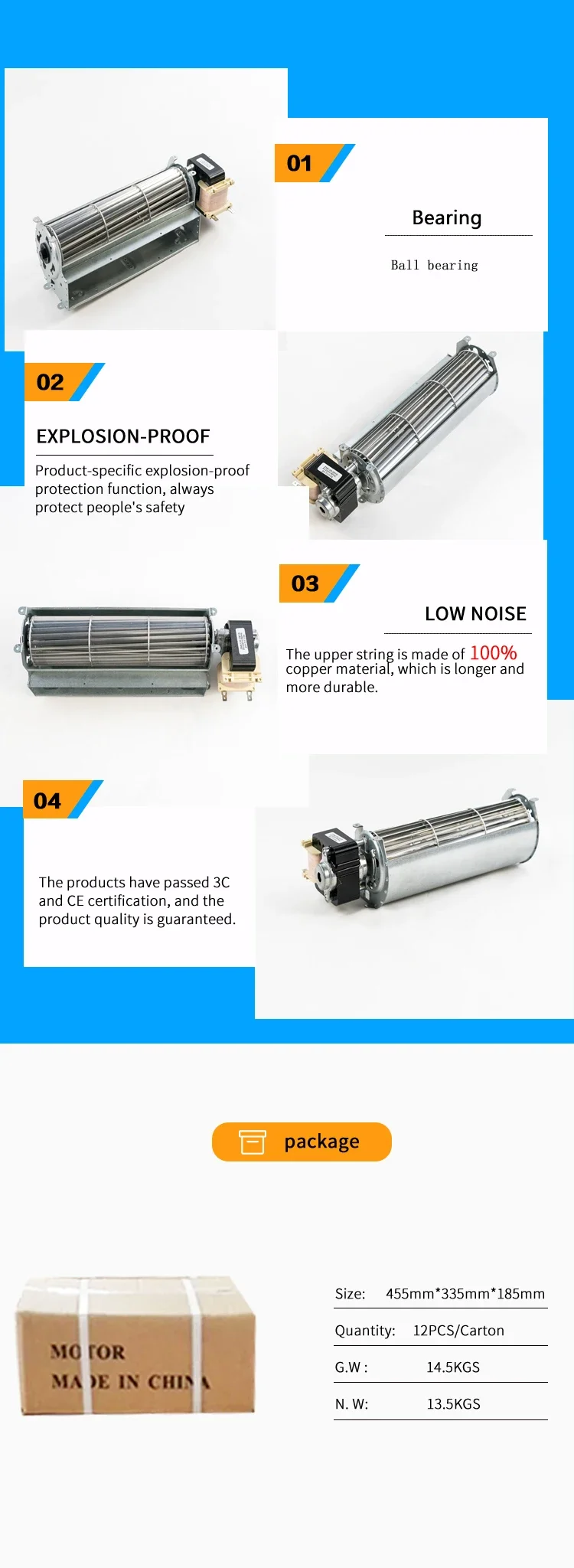 Cross Flow Fan, Axial Flow Fan, 61TYJ - detail 10