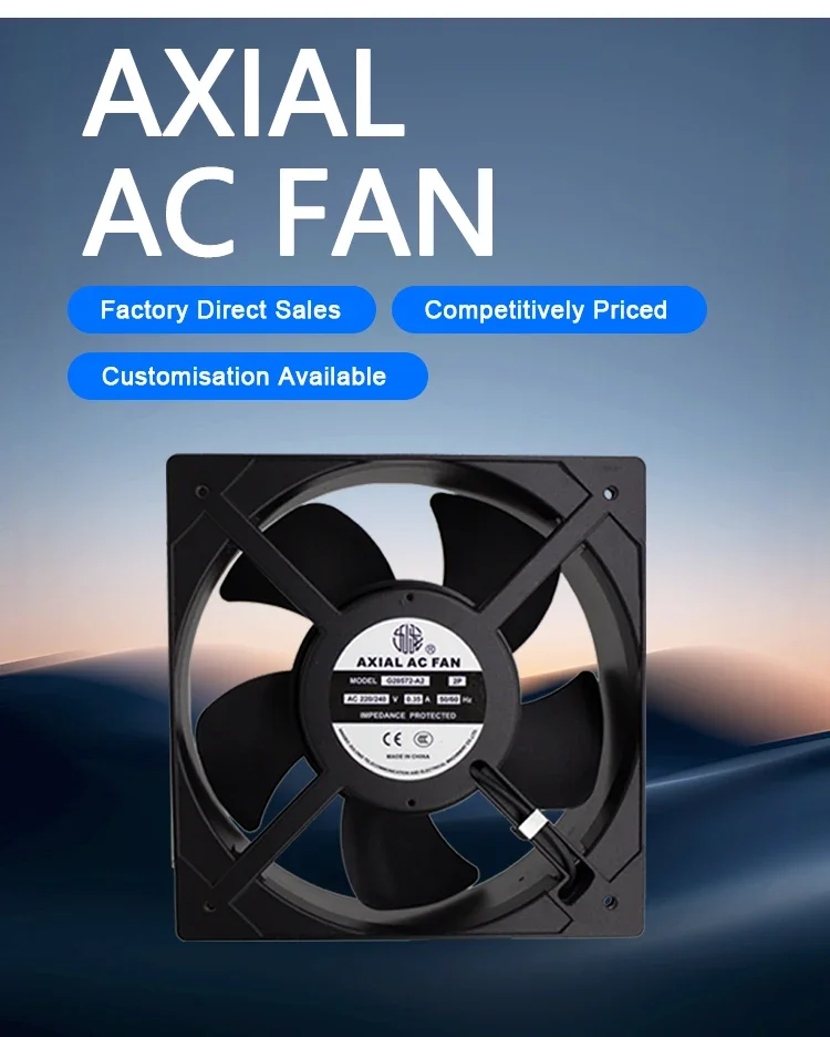 Ac20572 Axial Cooling Fan, AC200V, Aluminum, Explosion-Proof - detail 2