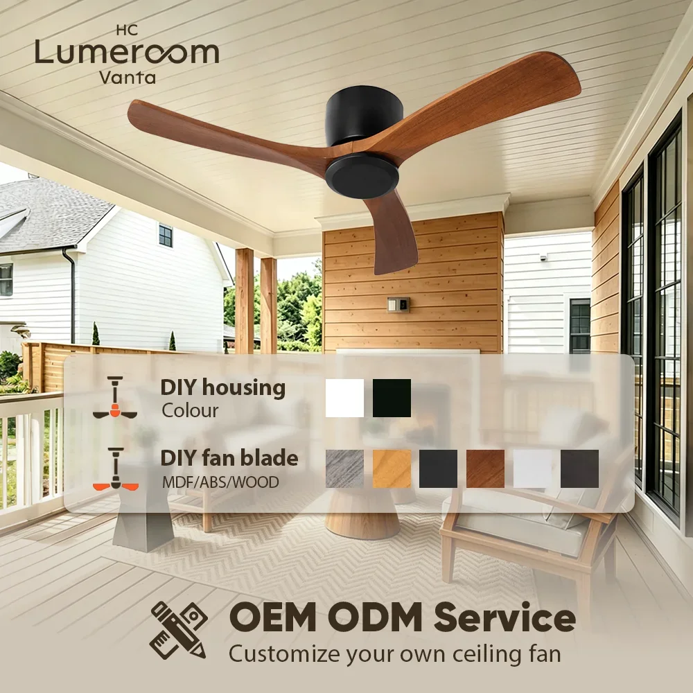 Ceiling Fan, USA, 35W(0.05hp), Wood+Metal - detail 10