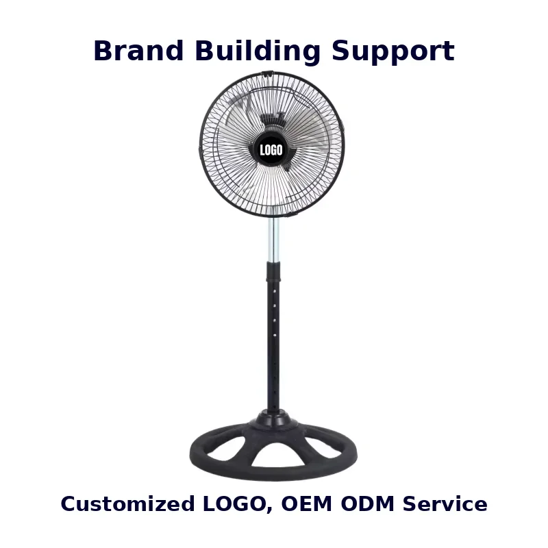 Oscillating Pedestal Fan, 110V, 45w(0.06hp), Metal - detail 2