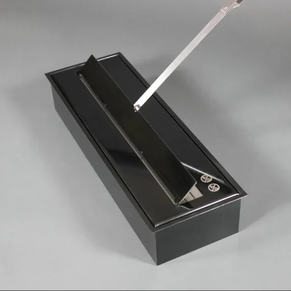 Steel Metal Ethanol Fireplace, Stainless Steel - detail 20