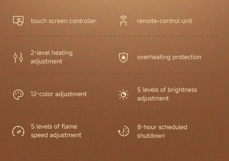 Electric Fireplace, 30-Inch, 12-Flame - detail 4