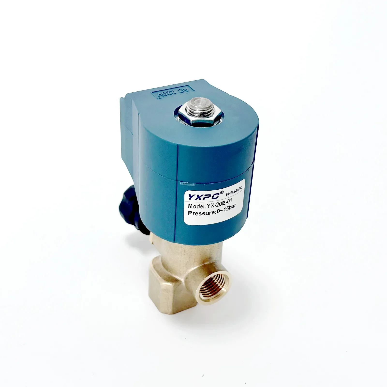 Solenoid Valve, AC220V, DC24v, 15BAR, Brass - detail 4
