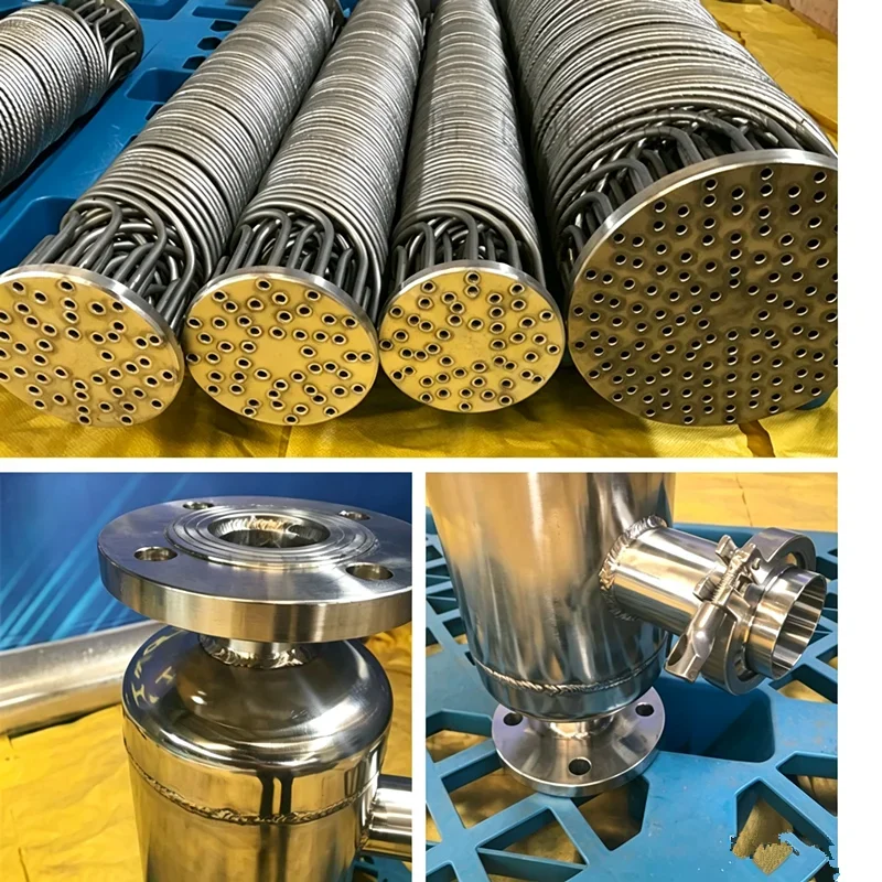 Stainless Spiral Wound Tube Heat Exchanger, 350C, Customisable - detail 4