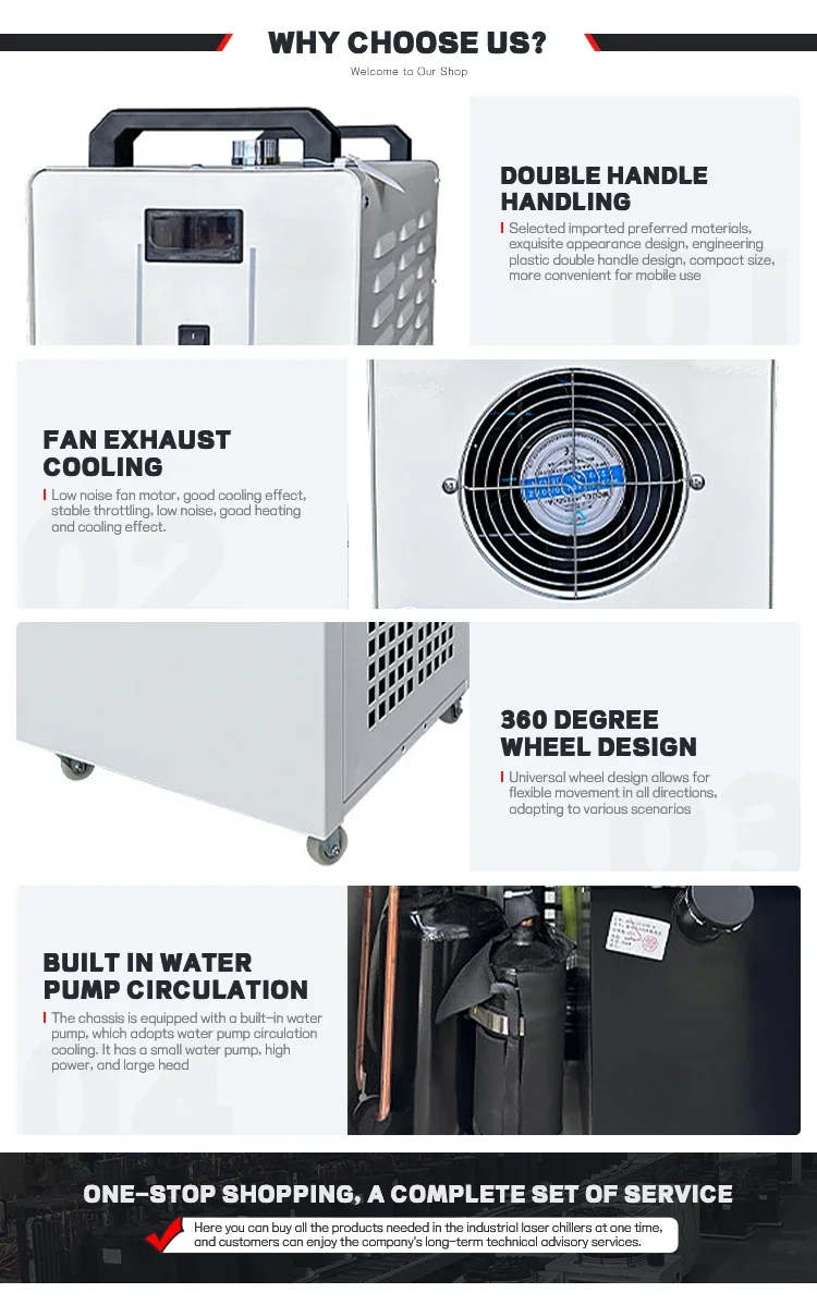 Industrial Water Cooling Chiller, 6000W, 380V, JLFL-6000 - detail 18