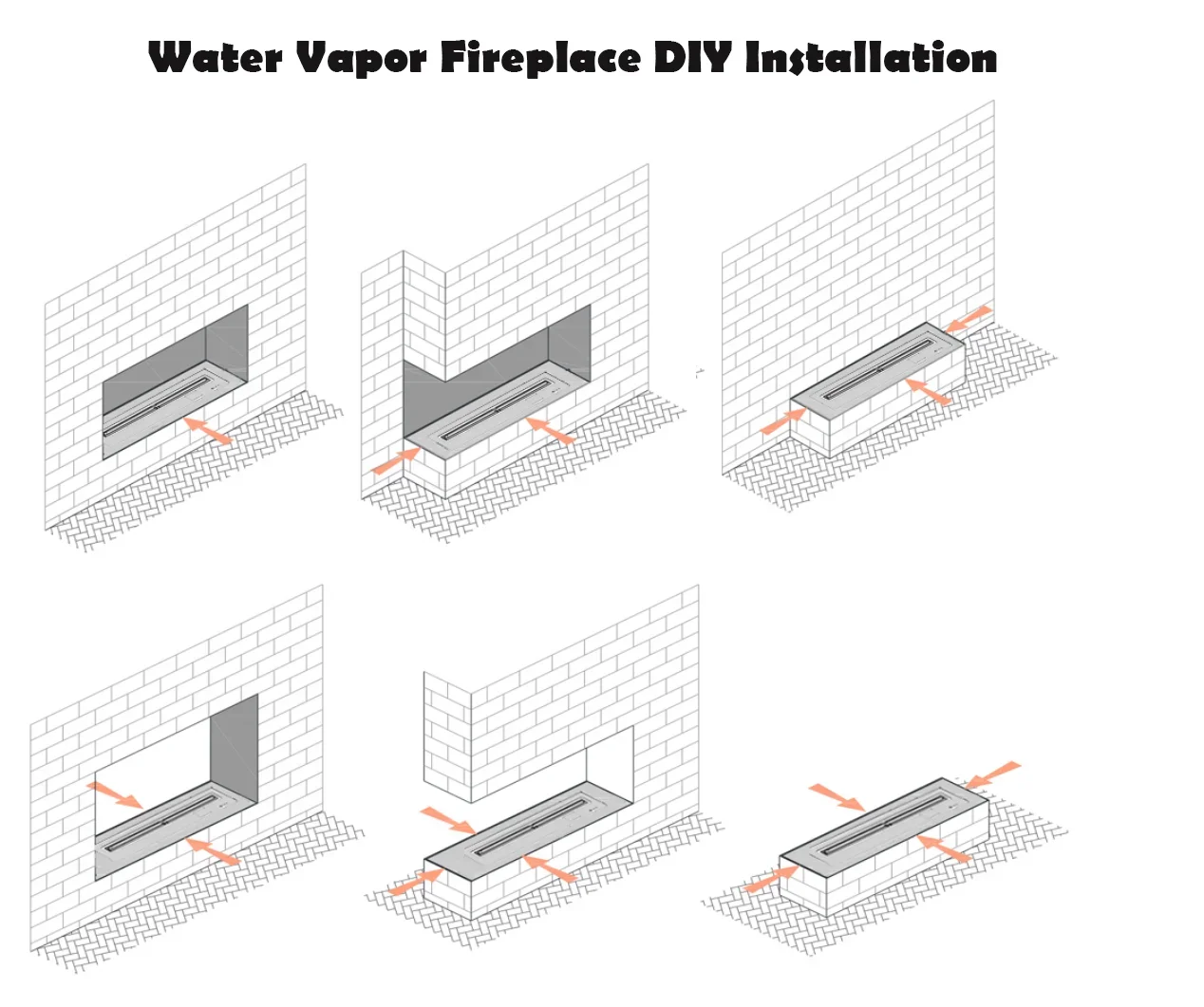 Vapor Fireplace, 3D, LED, 2000mm - detail 14
