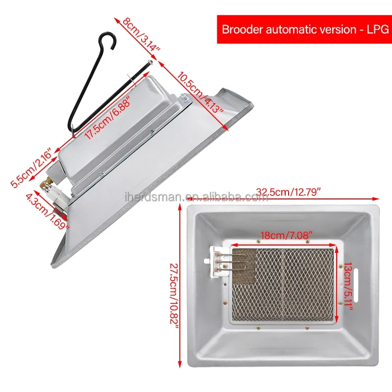 Chicken Gas Brooder Heater, 110, 2.5KW - detail 12