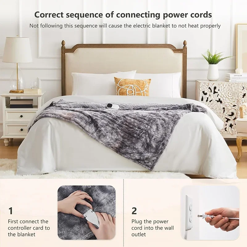 Folded Quilted Electric Blanket, 110-220V, AC220V, Us Plug - detail 8