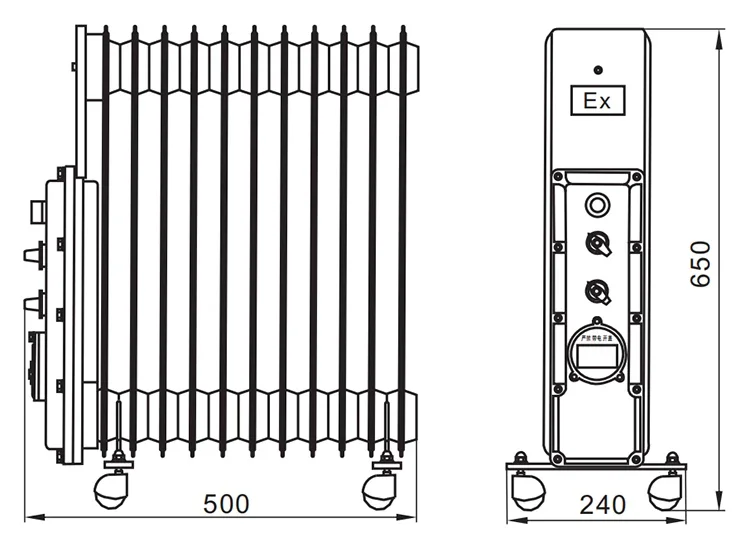 Filled Radiator, 1600W, 2000W, 2500W, 3500W - detail 16