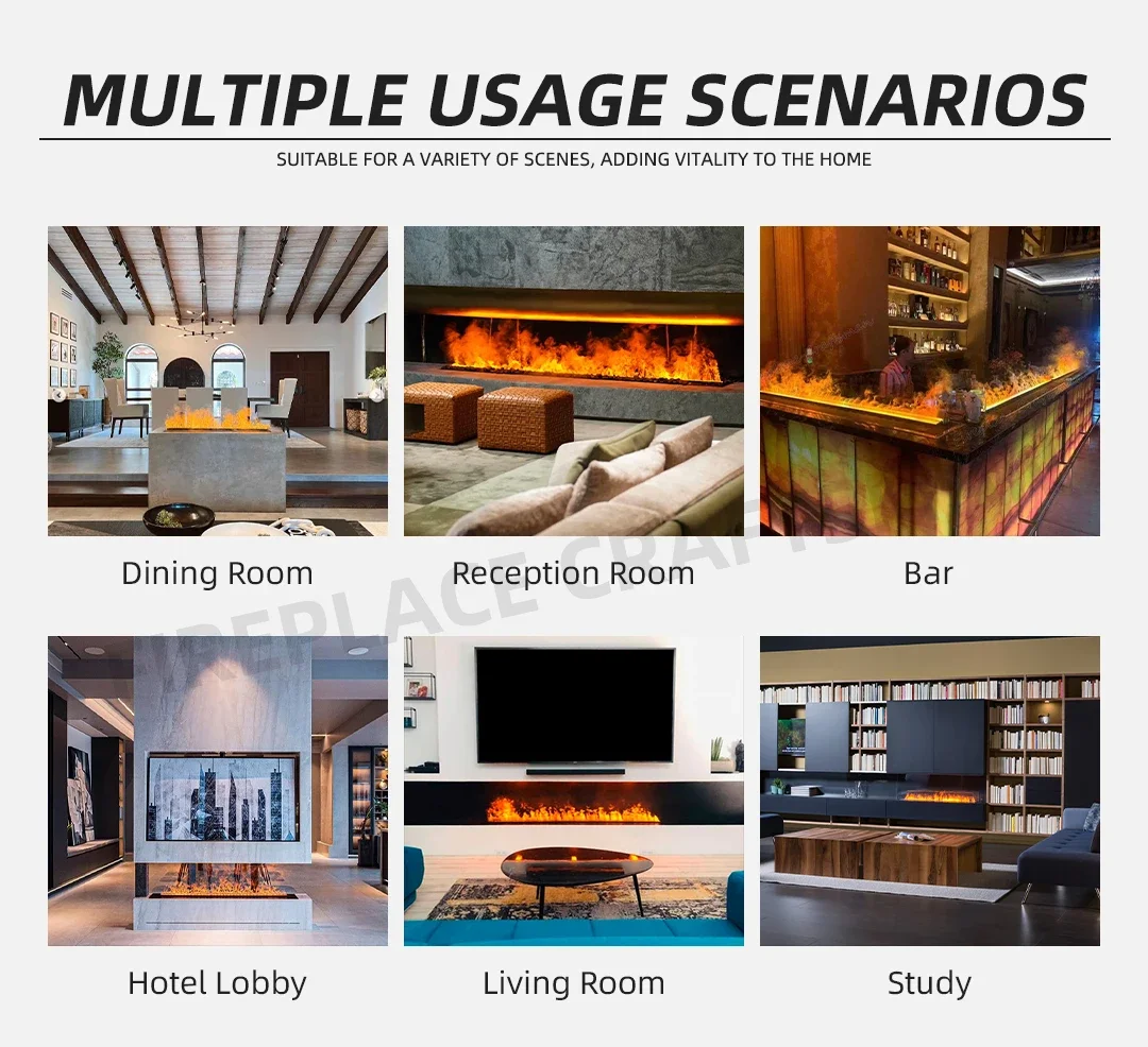 Electric Fireplace, 1200, 1500, 1800mm, WIFI - detail 20