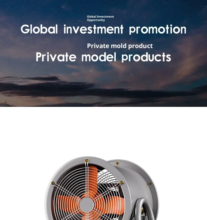 Blade Industrial Axial Fan, 220V, Aluminum - detail 22
