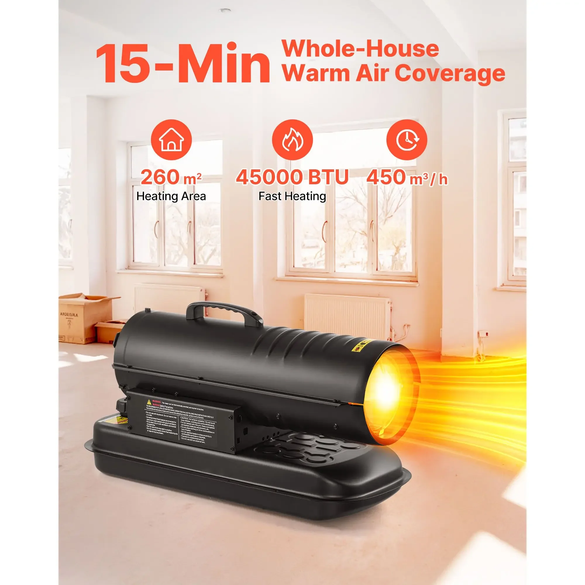 Kerosene Heater, 45000, BTU, Portable - detail 4