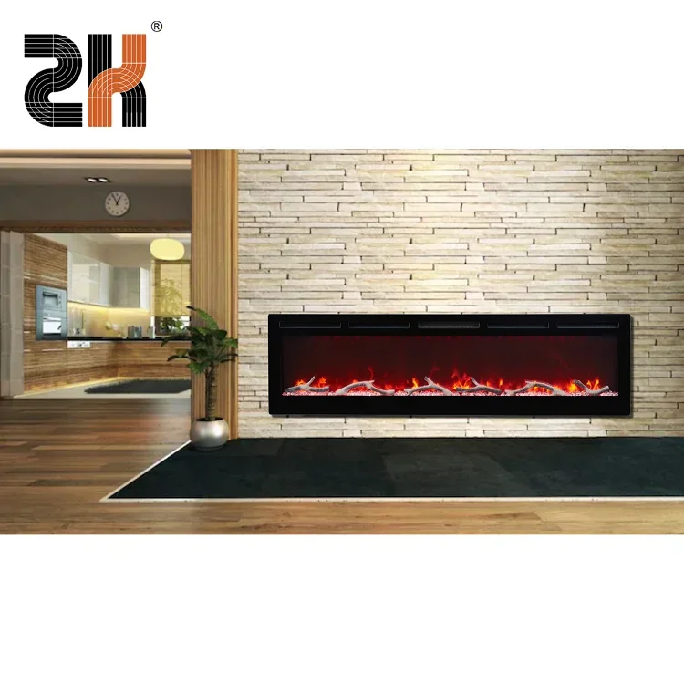 Electric Fireplace, LED, 1500 W, Metal - detail 12
