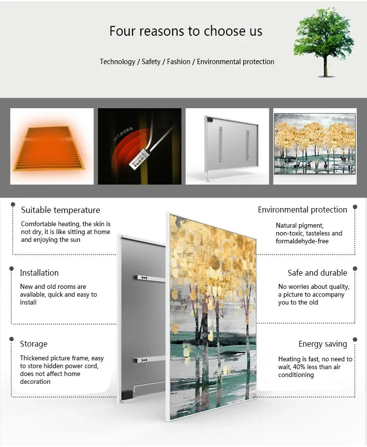 Electric Heater, 900W, clad steel sheet - detail 2