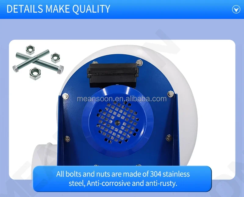 Centrifugal Fan, MEANSOON, MPCF-200-B2T-EX, 380V, Plastic - detail 26