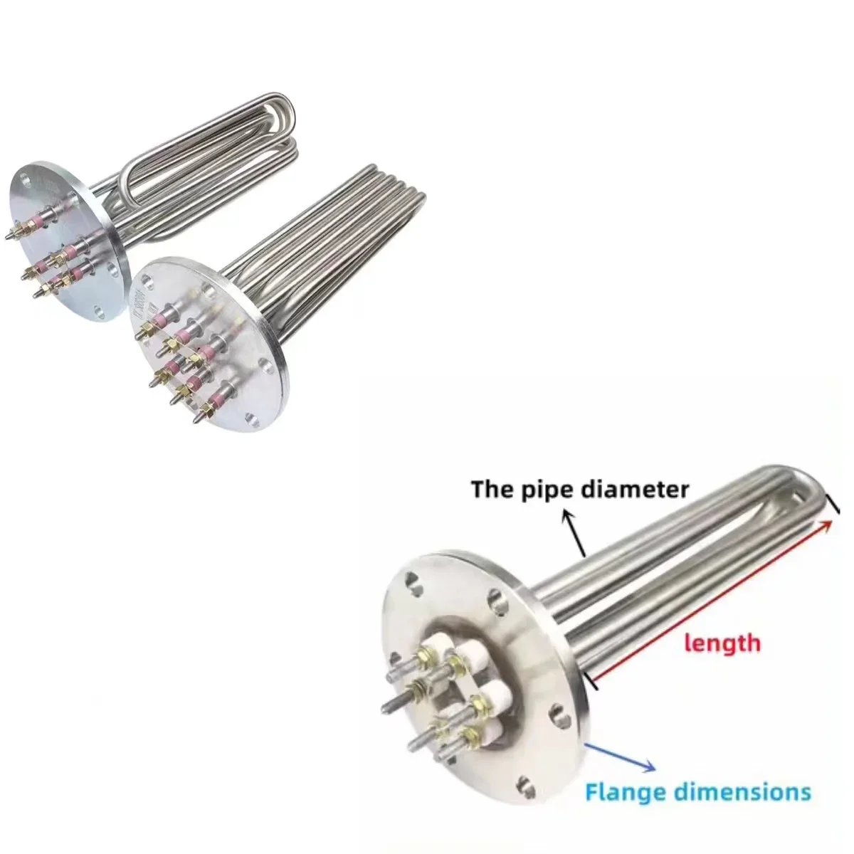 Steel Immersion Tubular Heater, 220V, 380V, Stainless, 8Kw - detail 18
