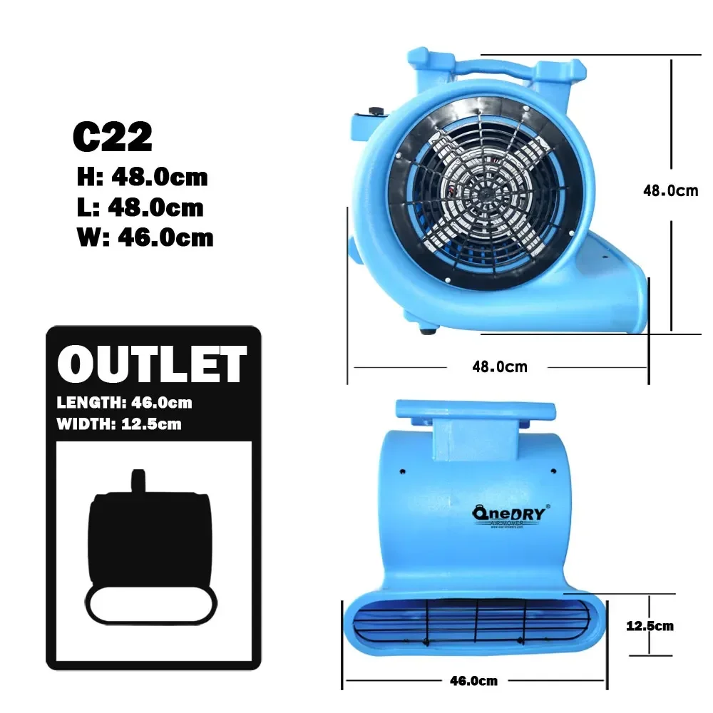 Td2400 Portable Radial Ventilator, 230V, Centrifugal - detail 10