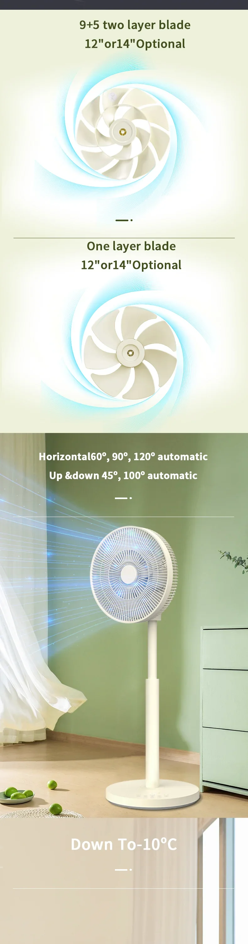 Floor Stand Fan, RUNAL, 360, Plastic - detail 6