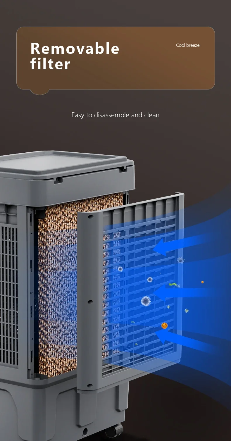 Water Tank Air Cooler, Portable, 30L - detail 24