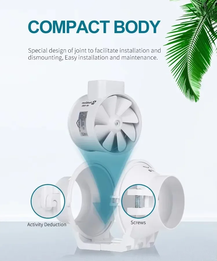 Inline Duct Exhaust Fan, Plastic, IP44 - detail 12