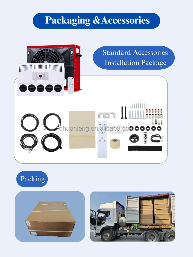 Split Truck Air Conditioner, 12V/24V, DC12V, 1800W - detail 36