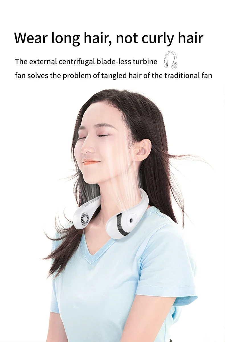 Bladeless Neck Fan, LED, Portable - detail 18